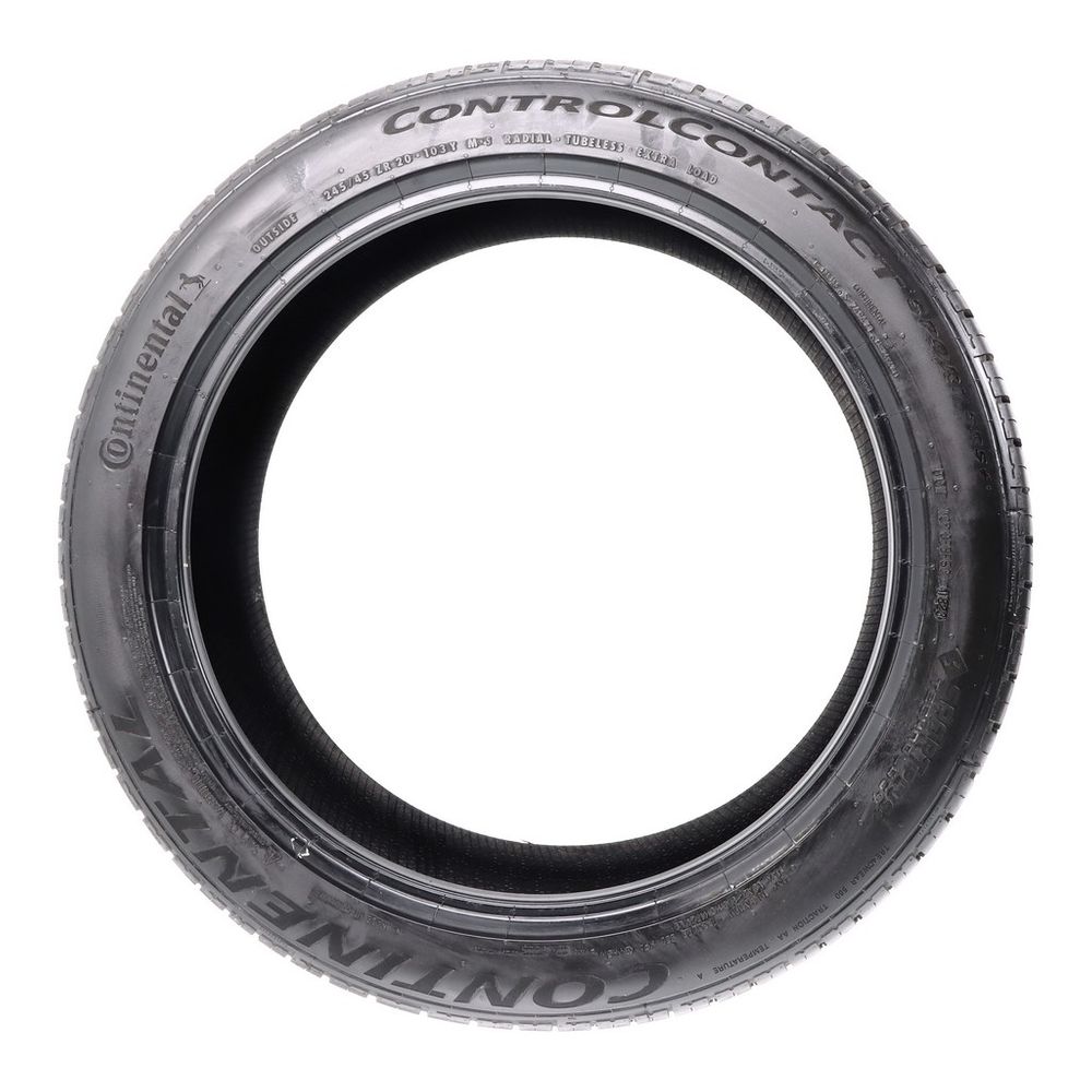 Set of (2) Used 245/45ZR20 Continental ControlContact Sport SRS Plus 103Y - 8.5-10/32 - Image 3