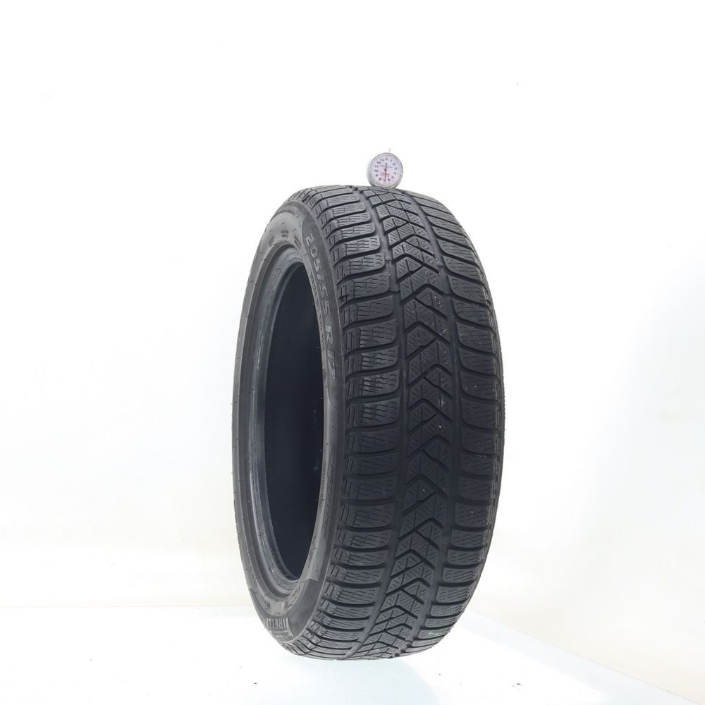 Set of (2) Used 205/55R17 Pirelli Winter Sottozero 3 J 95H - 6-6.5/32 - Image 4