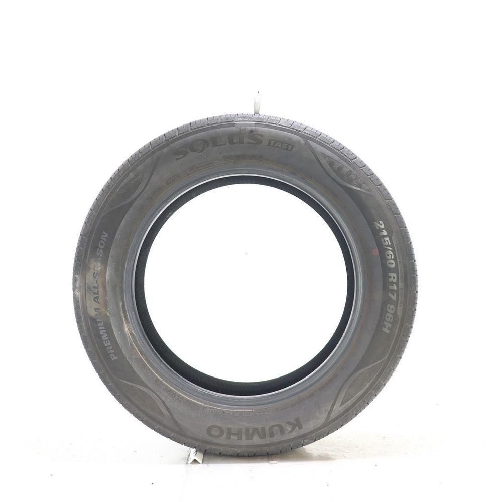 Set of (2) Used 215/60R17 Kumho Solus TA51 96H - 7.5-8.5/32 - Image 3