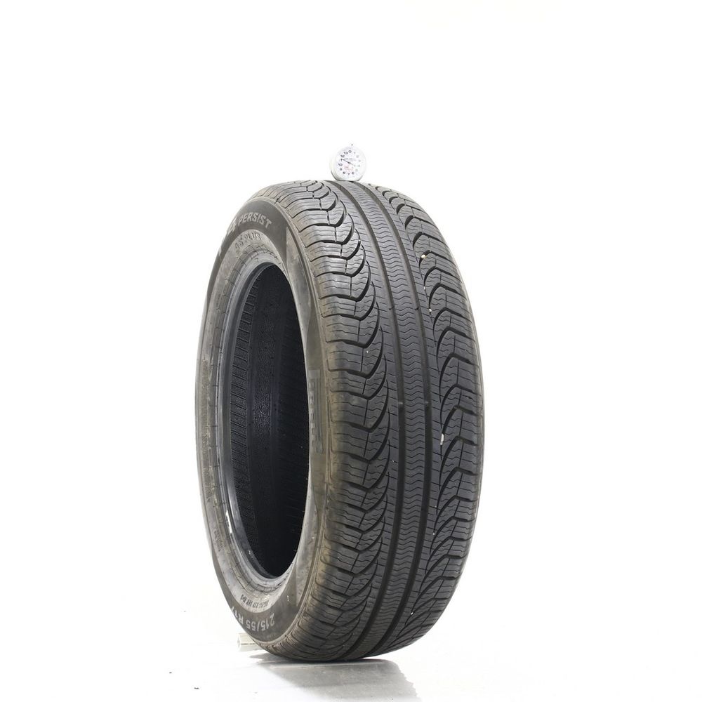 Set of (2) Used 215/55R17 Pirelli P4 Persist AS Plus 94V - 9.5-11/32 - Image 4