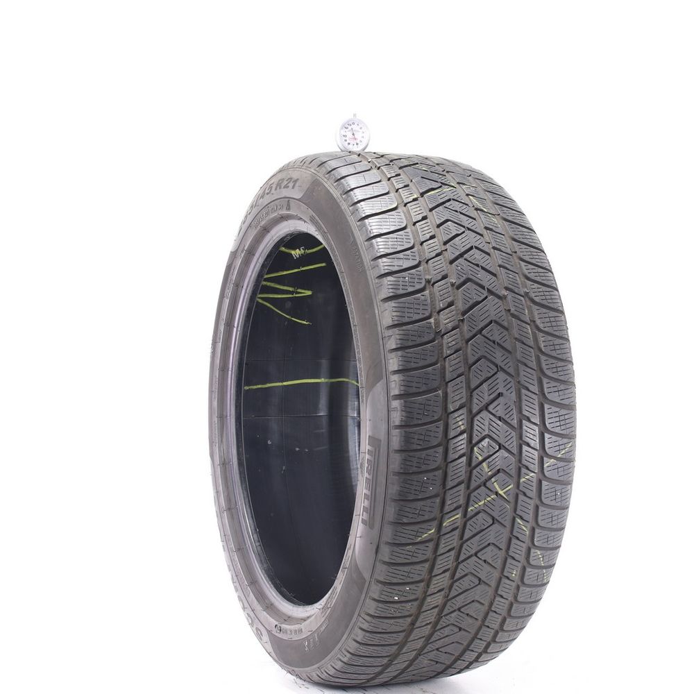 Set of (2) Used 285/45R21 Pirelli Scorpion Winter B 113W - 6/32 - Image 1