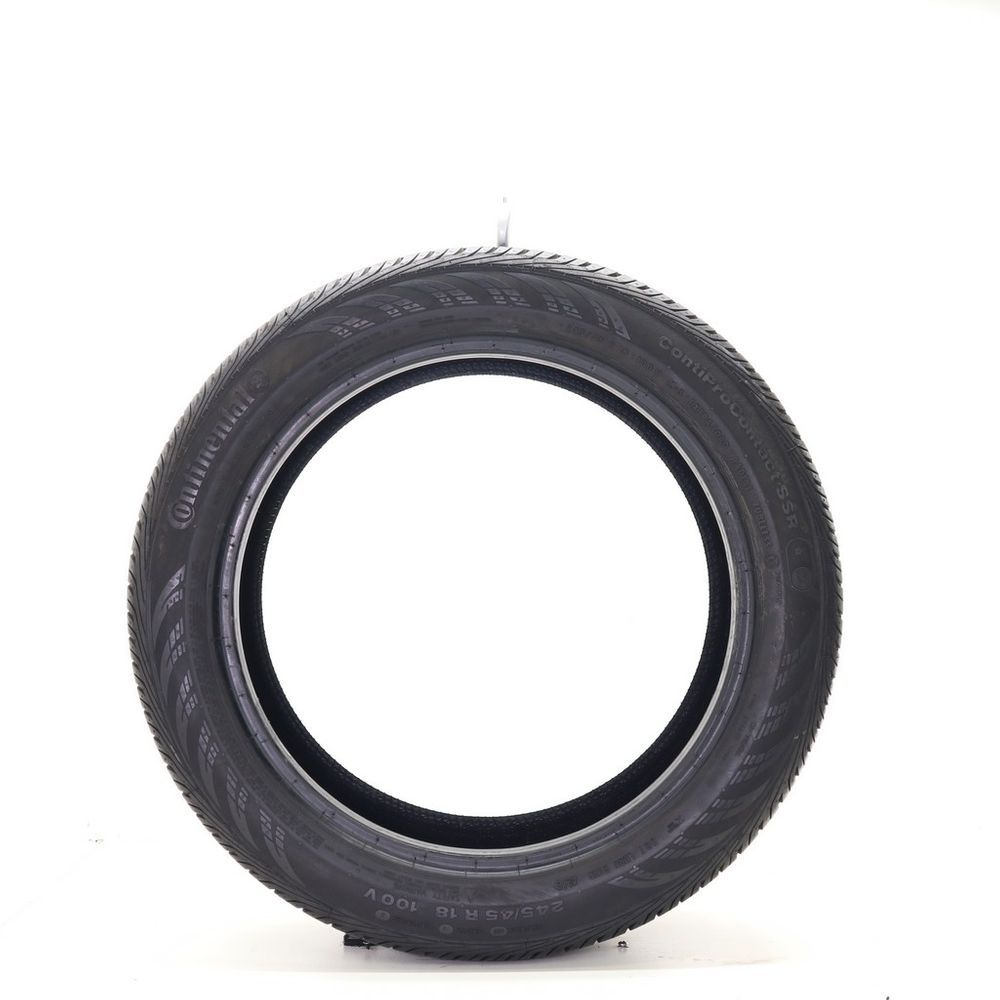 Set of (2) Used 245/45R18 Continental ContiProContact SSR 100V - 6.5-8/32 - Image 3