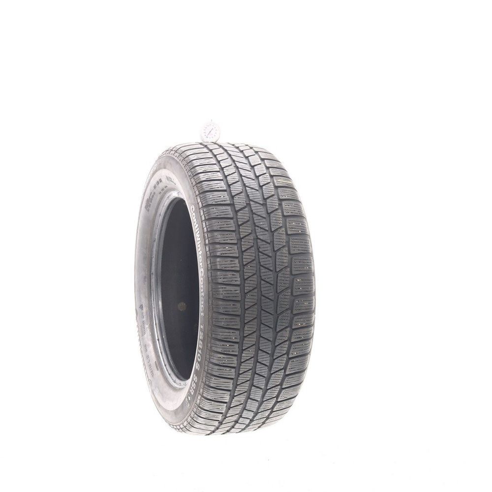 Set of (4) Used 245/55R17 Continental ContiWinterContact TS810S SSR 102H - 8/32 - Image 1
