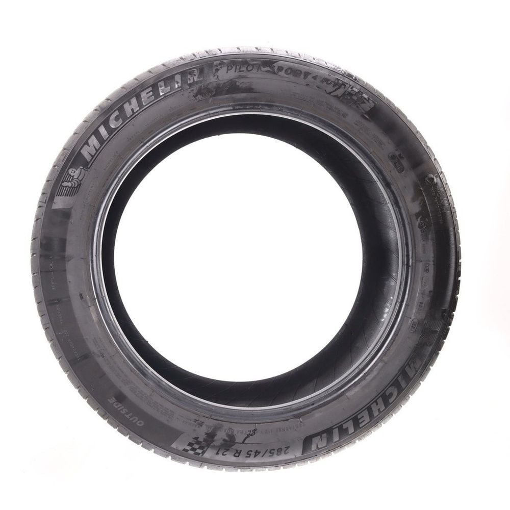 Set of (2) Used 285/45R21 Michelin Pilot Sport 4 SUV 113Y - 7-8/32 - Image 6