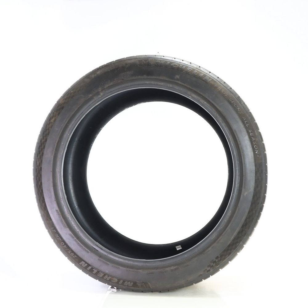 Set of (2) Used 295/40ZR21 Michelin Pilot Sport All Season 4 111Y - 7.5-8/32 - Image 3