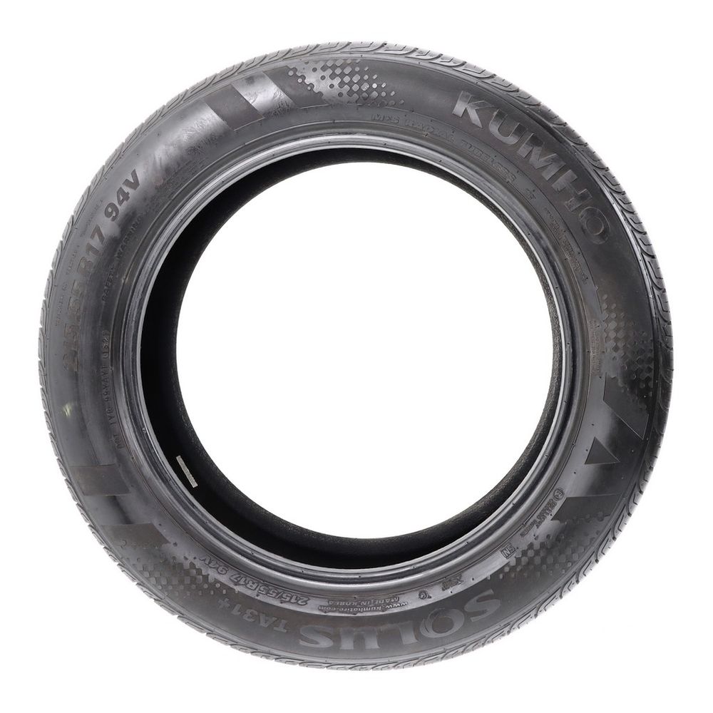 Set of (2) Used 215/55R17 Kumho Solus TA31 Plus 94V - 6.5-8/32 - Image 6
