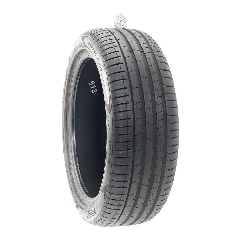 Set of (2) Used 245/45R20 Pirelli P Zero PZ4 Run Flat 103W - 8.5/32 - Image 1
