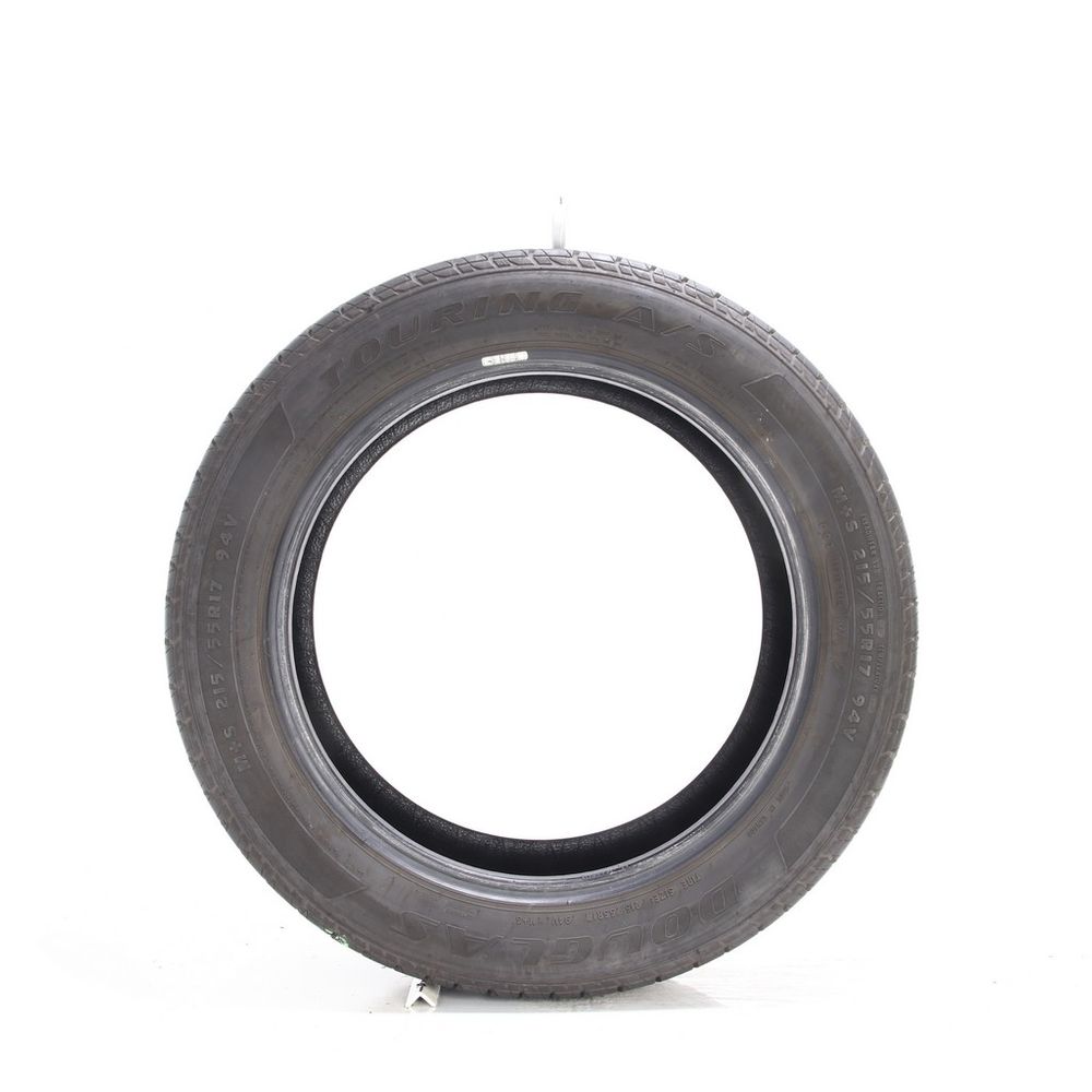 Set of (2) Used 215/55R17 Douglas Touring A/S 94V - 5-6/32 - Image 3