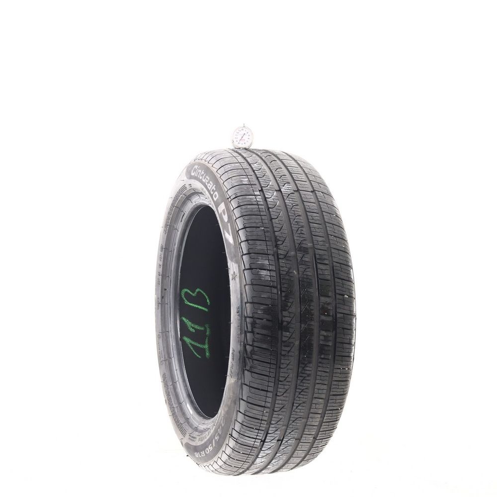 Set of (2) Used P 245/50R18 Pirelli Cinturato P7 Run Flat 100V - 8-8.5/32 - Image 1