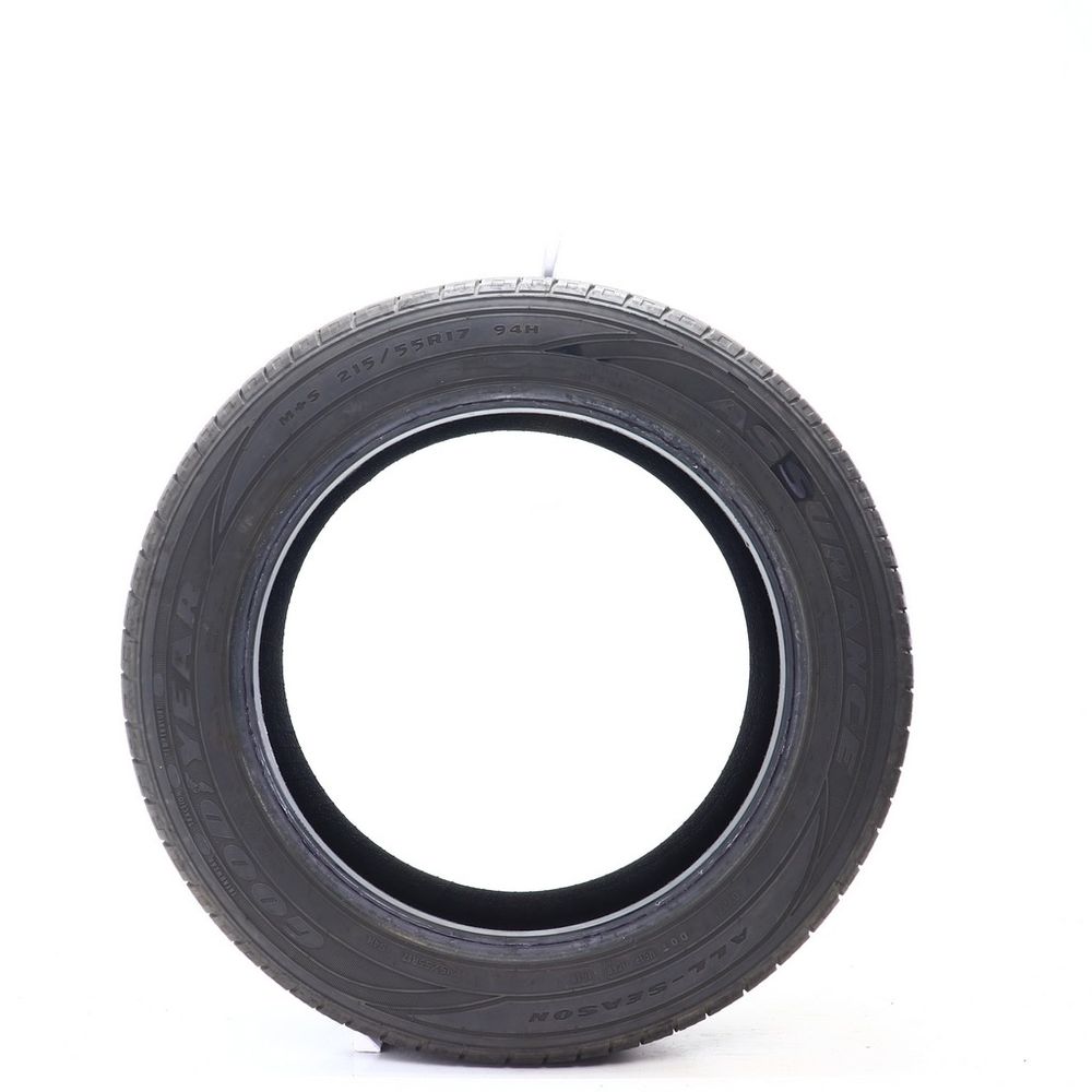 Set of (4) Used 215/55R17 Goodyear Assurance All-Season 94H - 5.5-6.5/32 - Image 3