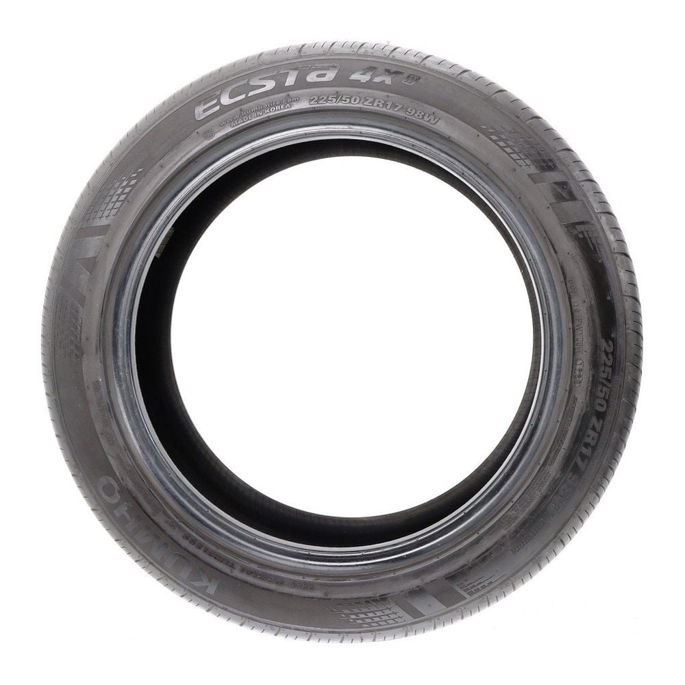 Set of (2) Used 225/50ZR17 Kumho Ecsta 4X II 98W - 9/32 - Image 3