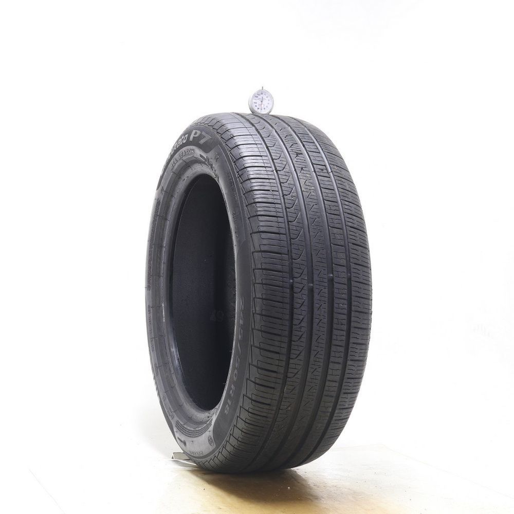 Set of (4) Used 245/50R18 Pirelli Cinturato P7 Run Flat 100V - 7-8.5/32 - Image 1