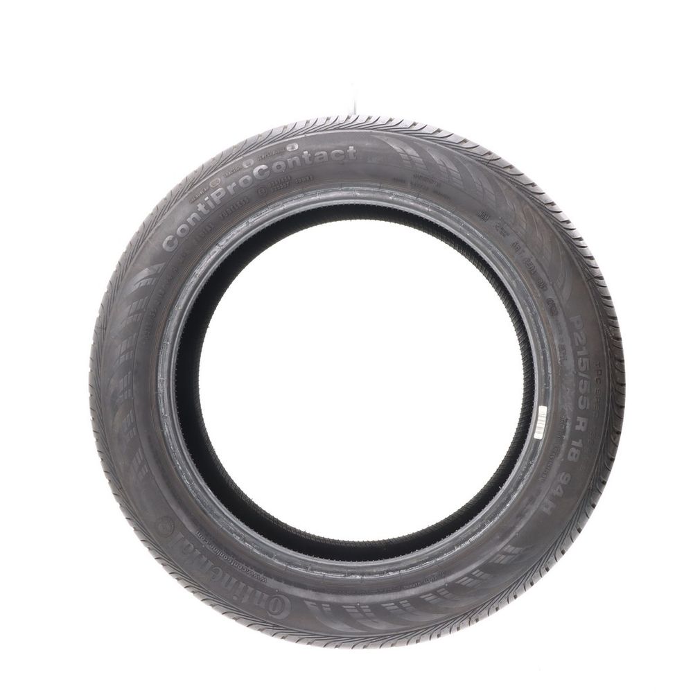 Set of (2) Used 215/55R18 Continental ContiProContact 94H - 9-9.5/32 - Image 3