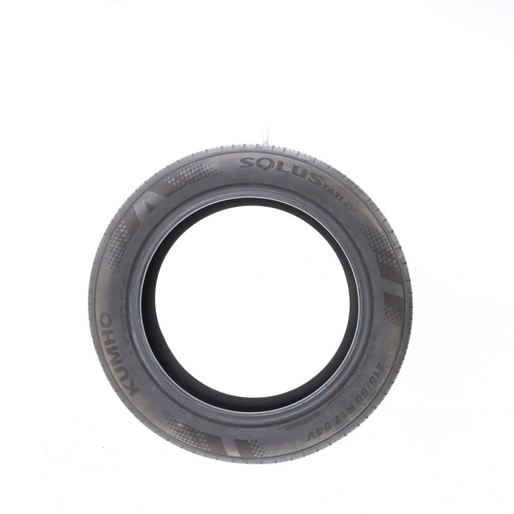 Set of (2) Used 215/55R17 Kumho Solus TA31 EV 94V - 7.5/32 - Image 3