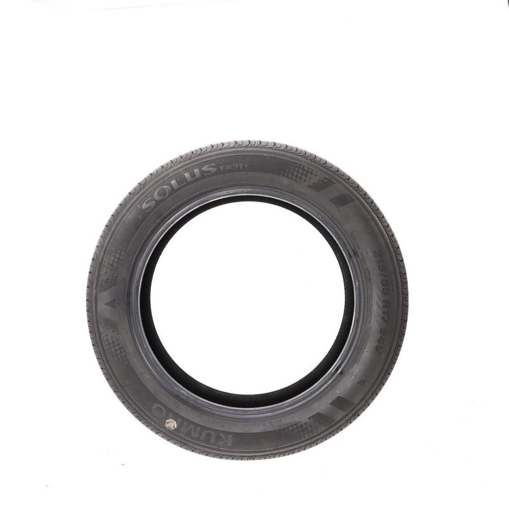 Set of (2) Driven Once 215/55R17 Kumho Solus TA31 Plus 94V - 9.5-10/32 - Image 6