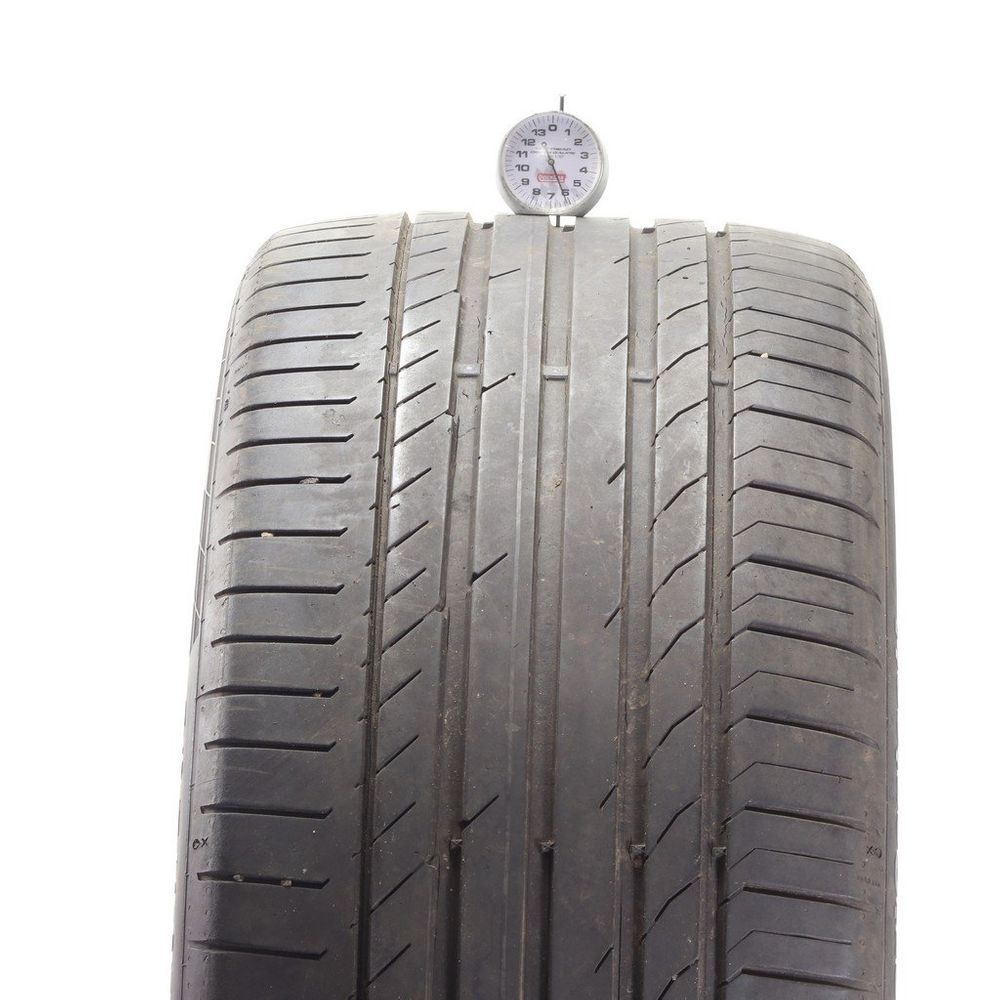Set of (2) Used 285/40R21 Continental ContiSportContact 5 AO 109Y - 6-7.5/32 - Image 2