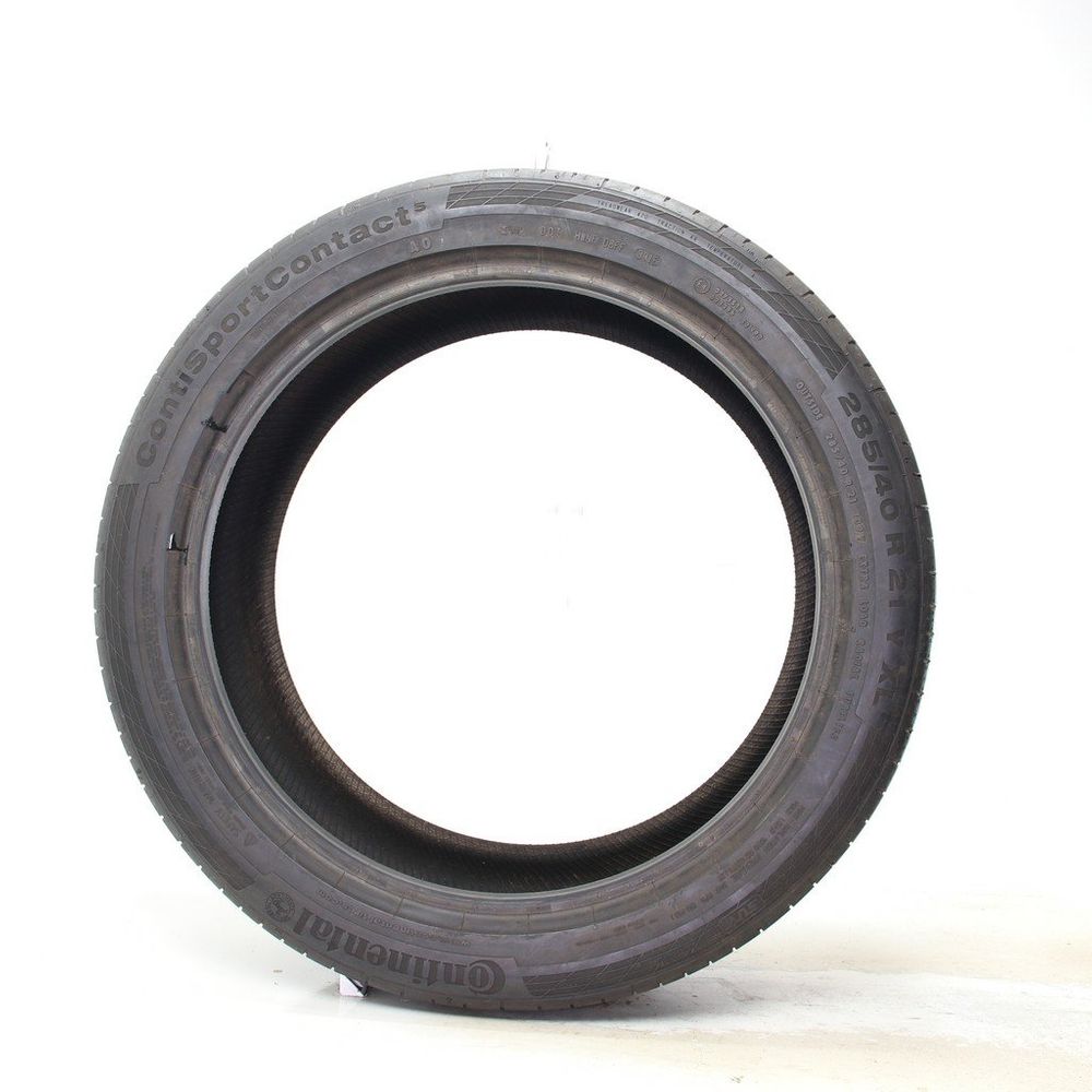 Set of (2) Used 285/40R21 Continental ContiSportContact 5 AO 109Y - 6-7.5/32 - Image 3