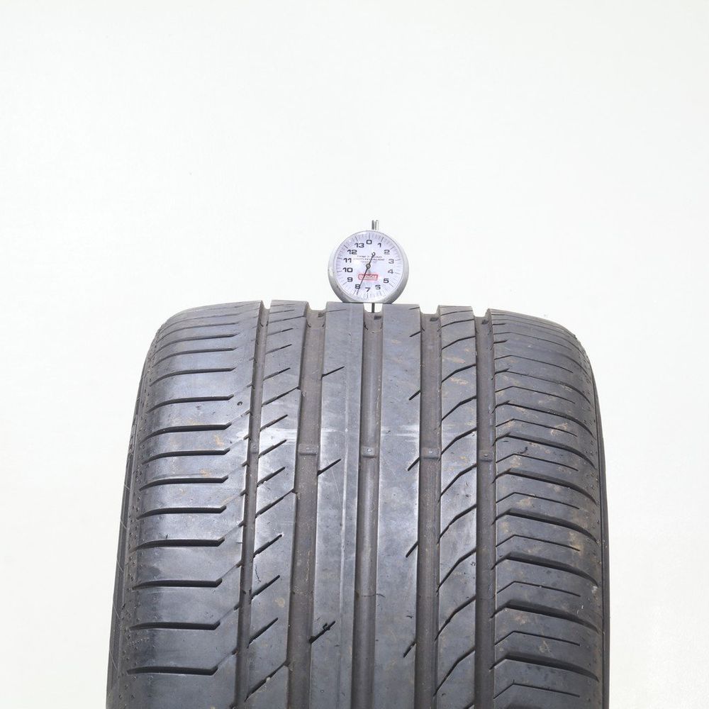 Set of (2) Used 285/40R21 Continental ContiSportContact 5 AO 109Y - 6-7.5/32 - Image 5