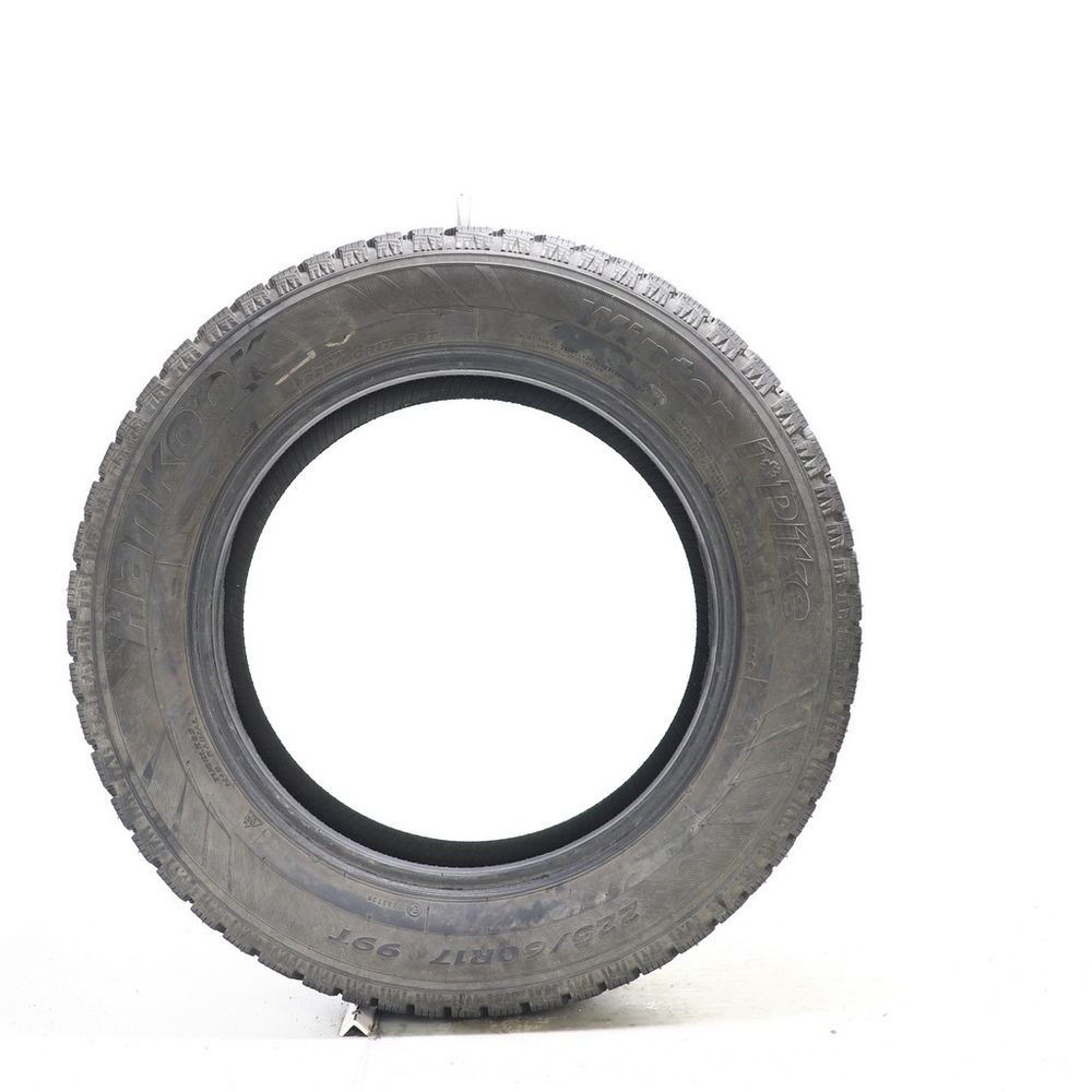 Set of (2) Used 225/60R17 Hankook Winter i*Pike (W409) Studded 99T - 10-10.5/32 - Image 6