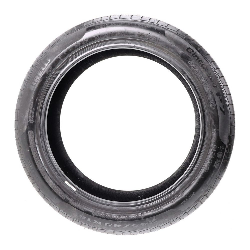 Set of (2) Used 245/45R18 Pirelli Cinturato P7 MOE Run Flat 100H - 6.5/32 - Image 3