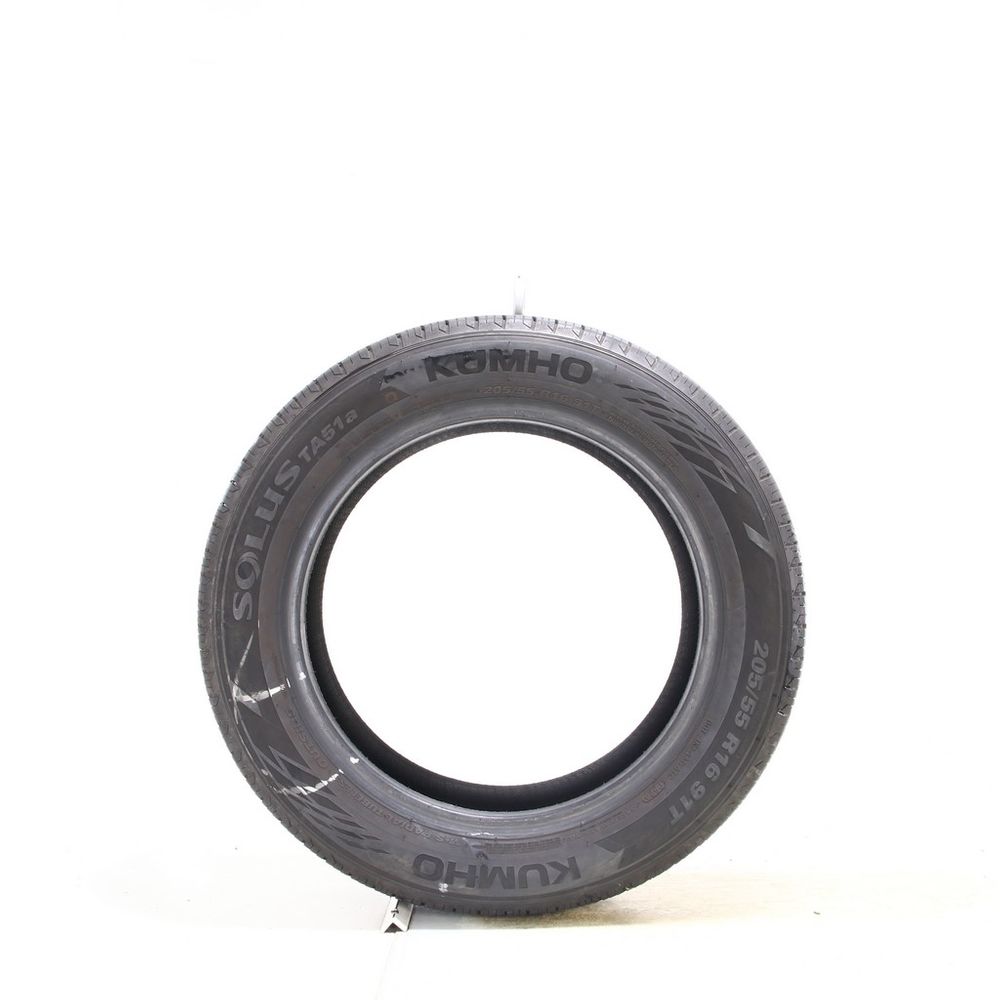 Set of (2) Used 205/55R16 Kumho Solus TA51a 91T - 7.5-9/32 - Image 6
