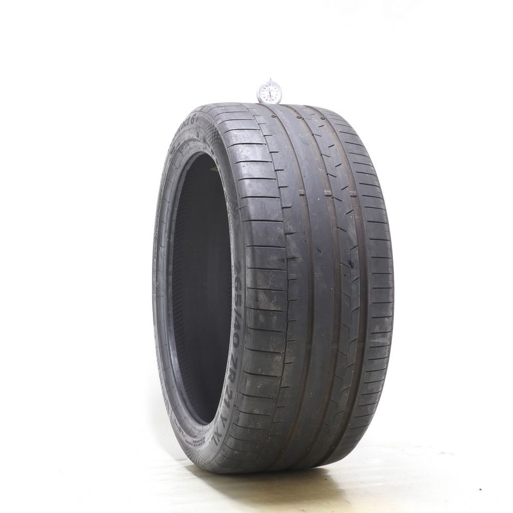 Set of (2) Used 265/40ZR21 Continental SportContact 6 105Y - 5.5-6.5/32 - Image 4