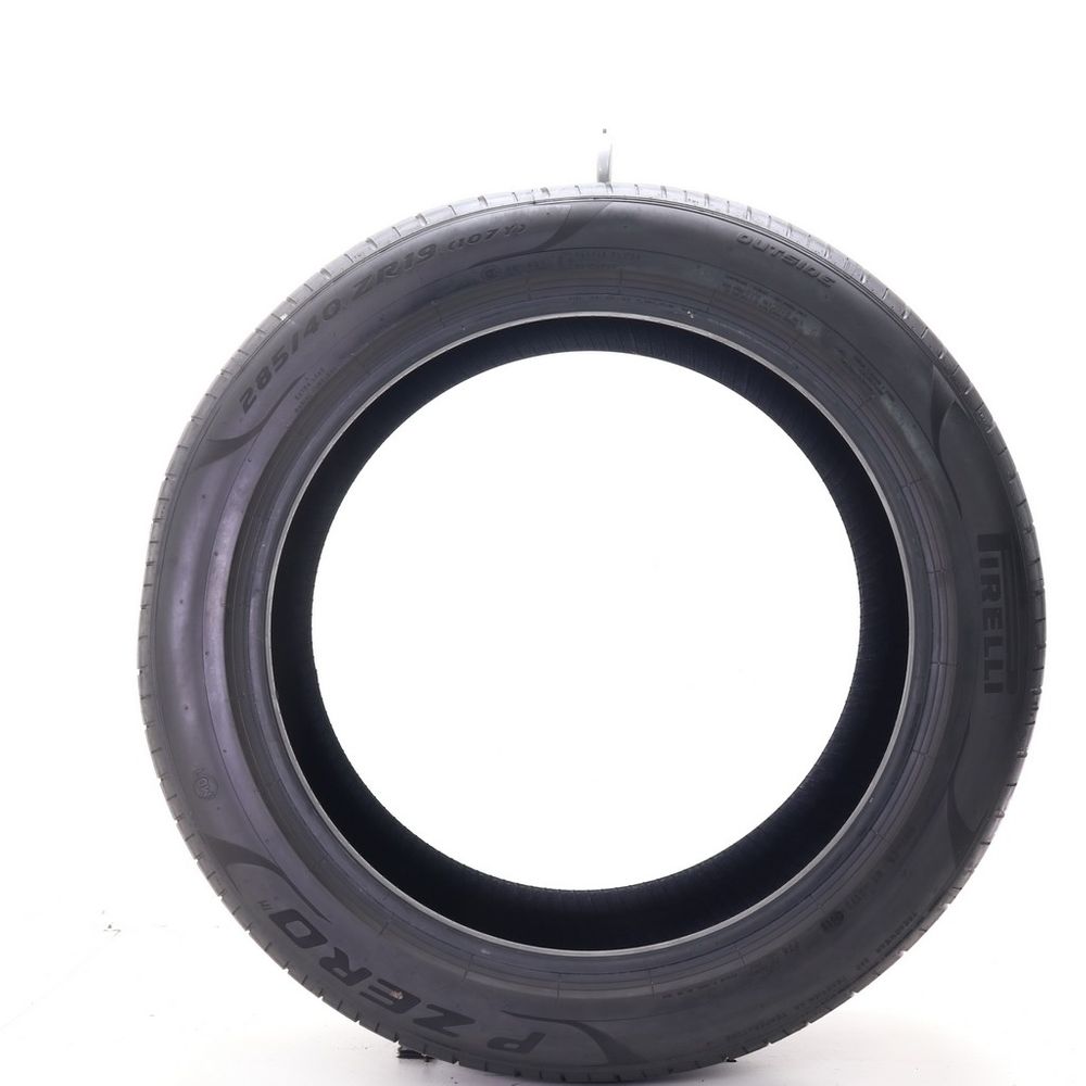 Set of (2) Used 285/40ZR19 Pirelli P Zero PZ4 MO1 107Y - 8/32 - Image 3