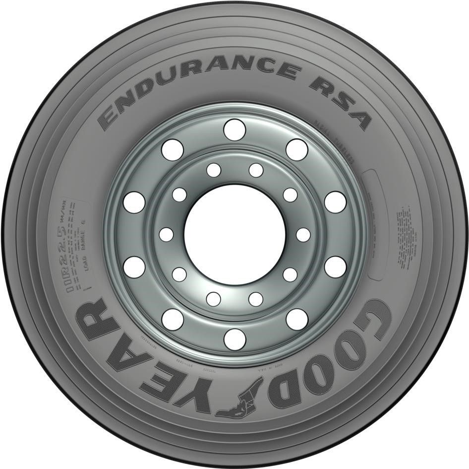 Set of (4) New 225/70R19.5 Goodyear Endurance RSA ULT 128N - Image 2