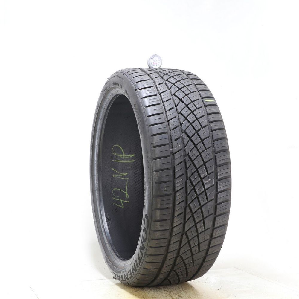 Set of (2) Used 265/35ZR22 Continental ExtremeContact DWS06 Plus 102W - 9-9.5/32 - Image 1