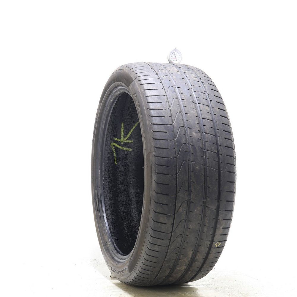 Set of (2) Used 265/40ZR21 Pirelli P Zero MO1 105Y - 6-7.5/32 - Image 1