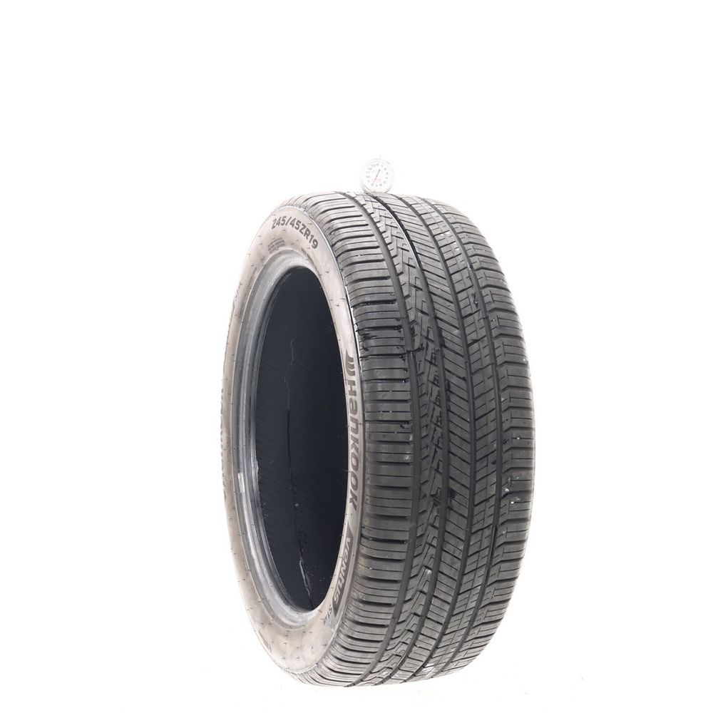 Set of (2) Used 245/45ZR19 Hankook Ventus S1 AS 102Y - 7.5-8.5/32 - Image 1