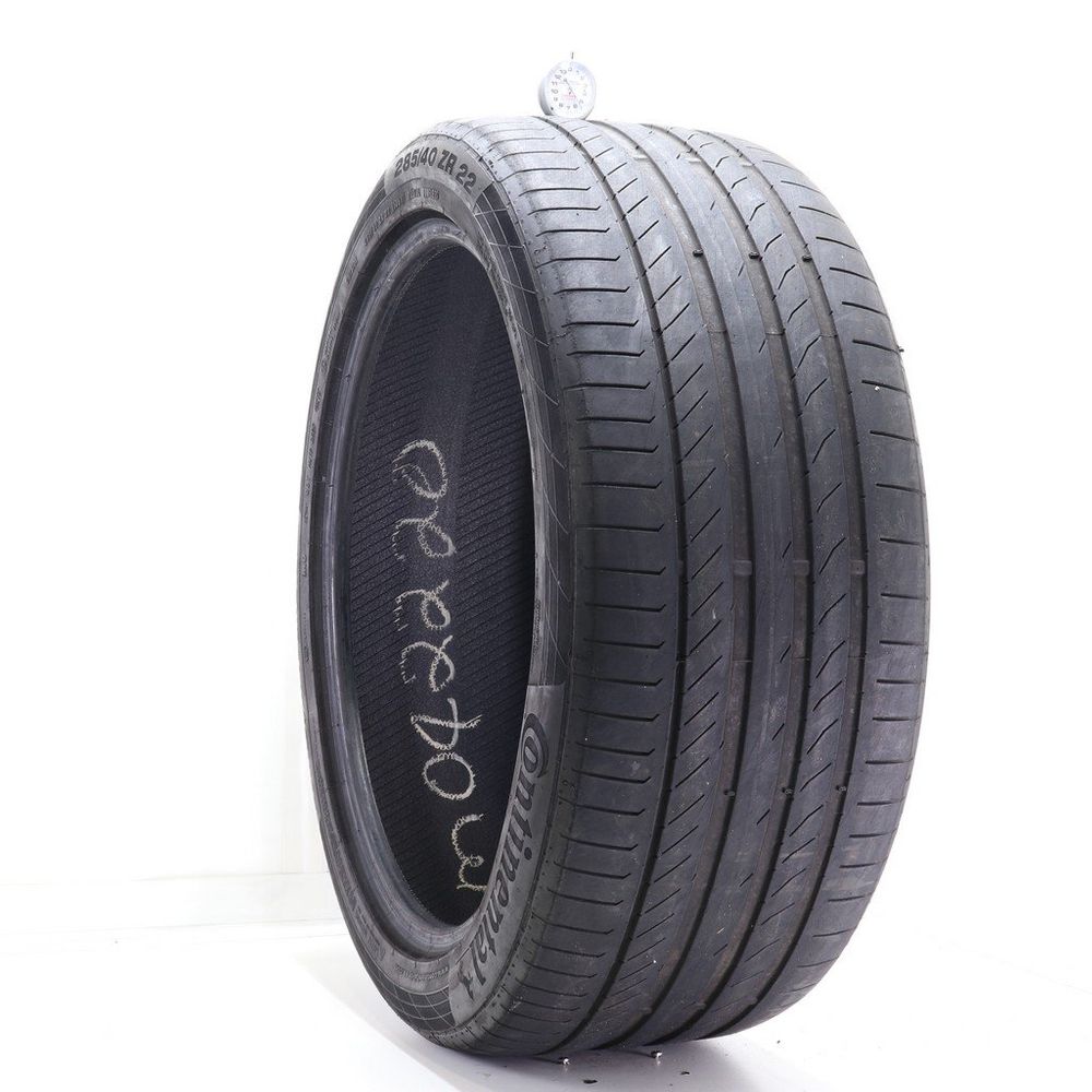 Used 285/40ZR22 Continental ContiSportContact 5P MO 106Y - 5.5/32 - Image 1