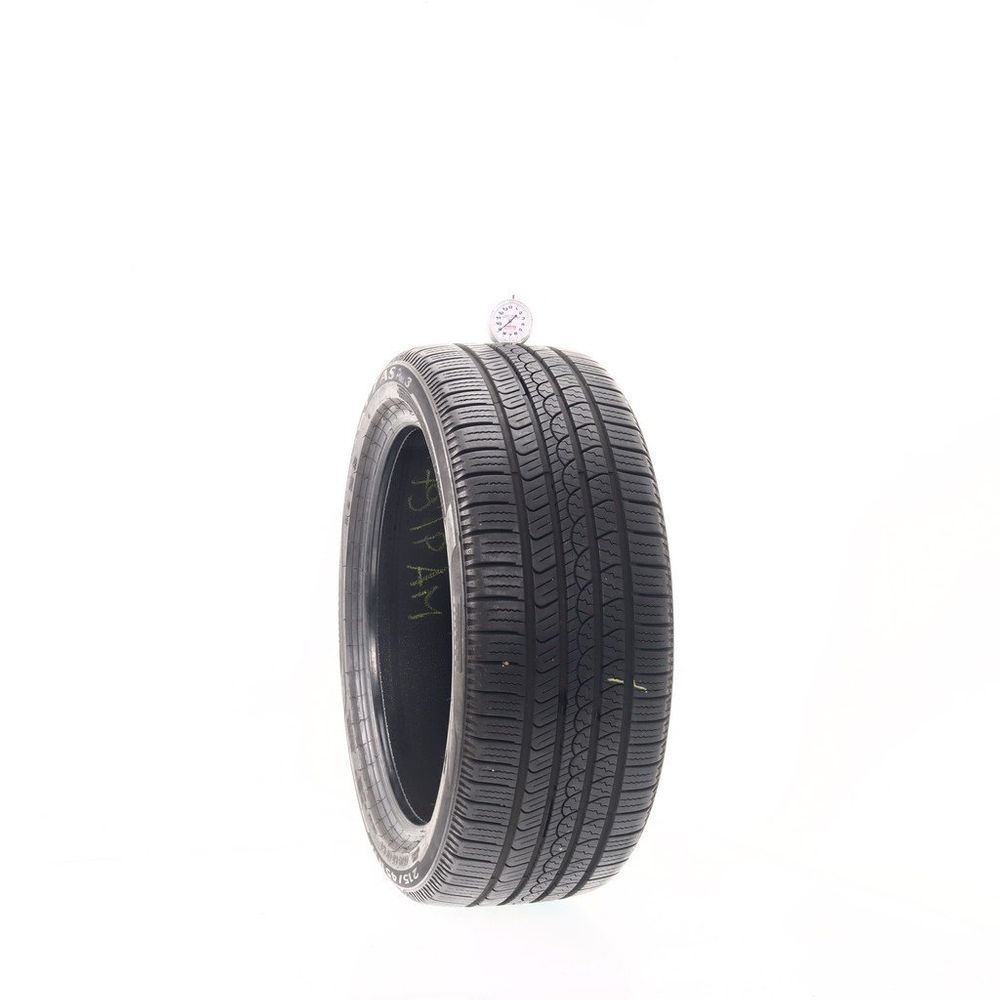 Set of (2) Used 215/45R17 Pirelli P7 AS Plus 3 91V - 8.5/32 - Image 1