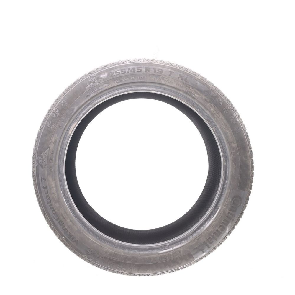 Set of (2) Used 255/45R19 Continental VikingContact 7 104T - 6.5/32 - Image 3