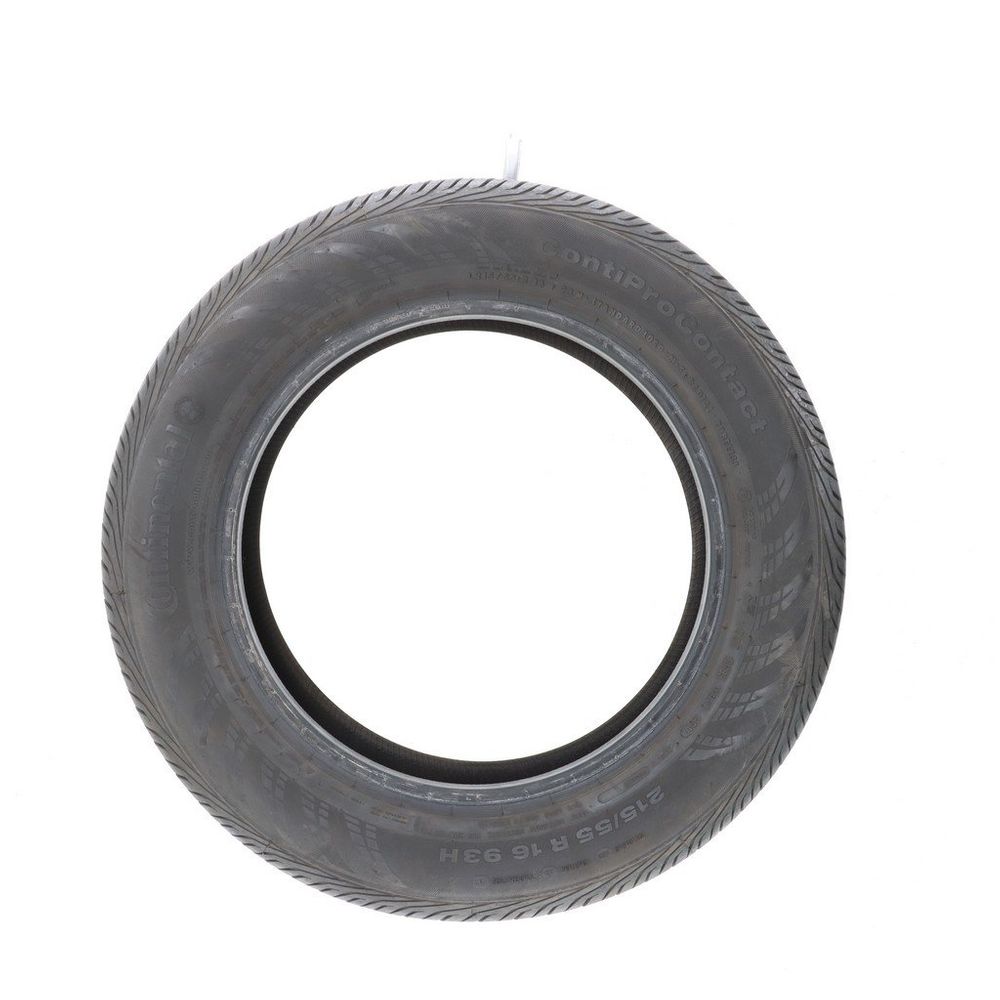 Set of (2) Used 215/55R16 Continental ContiProContact 93H - 8-9.5/32 - Image 3