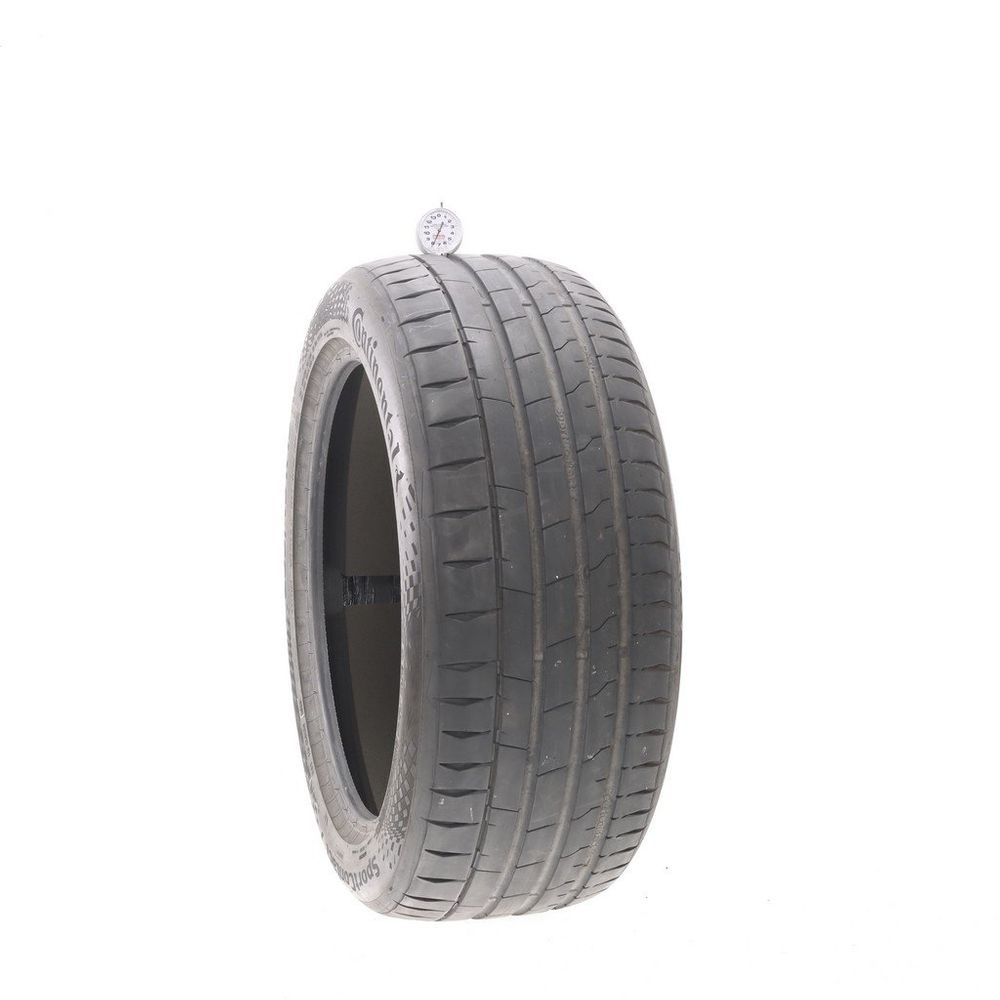 Set of (2) Used 255/45R19 Continental SportContact 7 TO ContiSilent 104V - 6.5-8/32 - Image 4