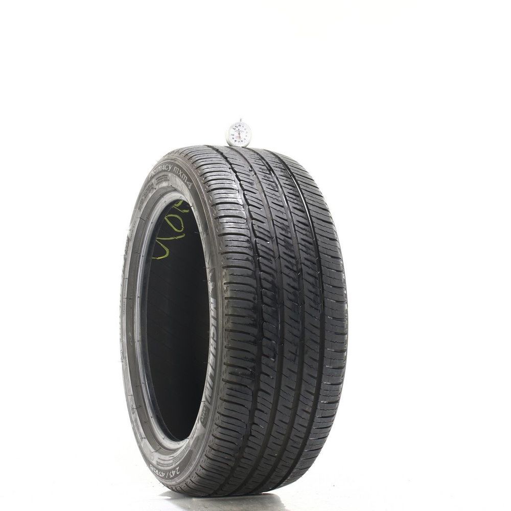 Set of (2) Used 245/45R18 Michelin Primacy MXM4 96V - 6.5-7/32 - Image 1