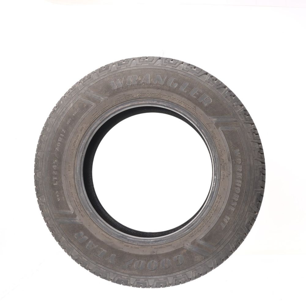 Set of (4) Used LT 245/70R17 Goodyear Wrangler Workhorse HT 119/116R E - 10-10.5/32 - Image 3