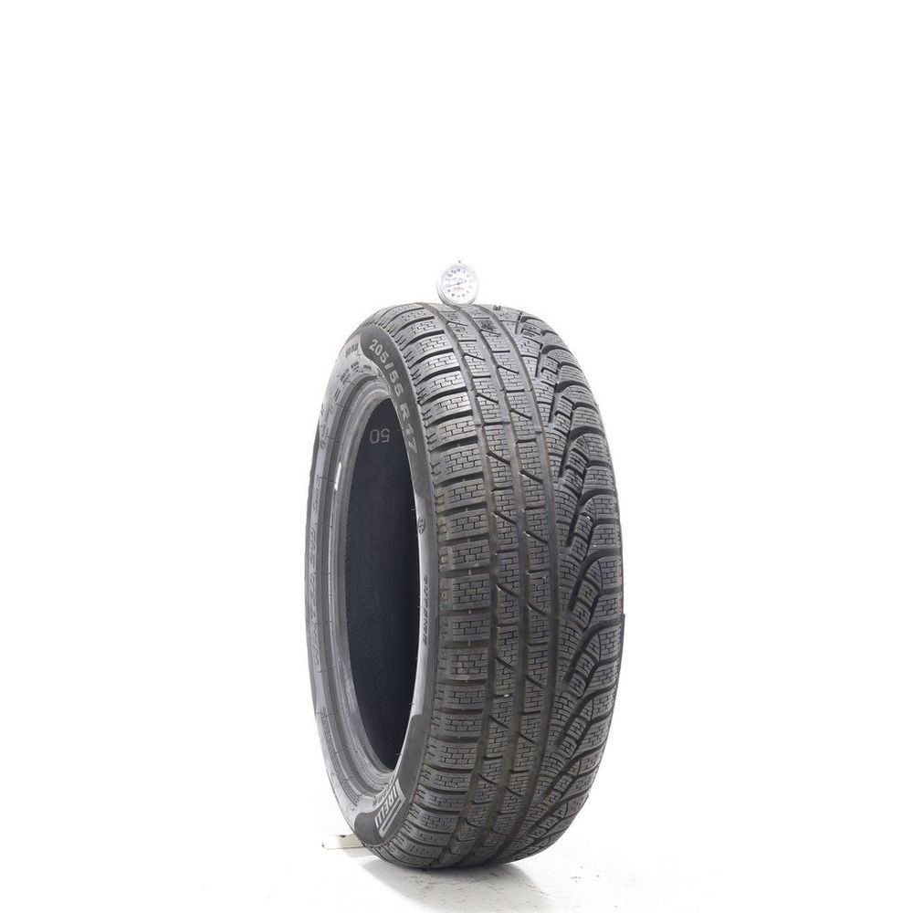 Used 205/55R17 Pirelli Sottozero Winter 210 Serie II Run Flat 91H - 9.5/32 - Image 1