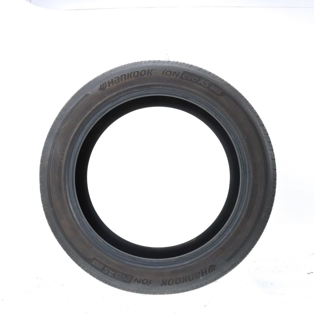 Set of (2) Used 285/45R21 Hankook iON evo AS SUV Sound Absorber EV 113V - 6-7.5/32 - Image 6