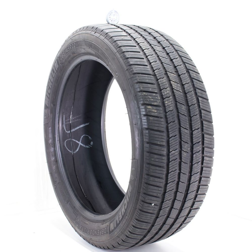 Set of (2) Used 285/45R22 Michelin Defender LTX M/S 110H - 7.5-8/32 - Image 4