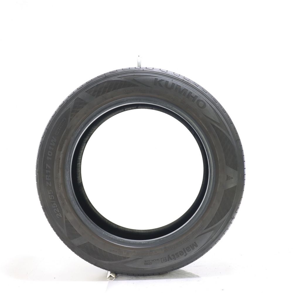 Set of (2) Used 225/55ZR17 Kumho Majesty 9 Solus TA91 101W - 7.5-8/32 - Image 3