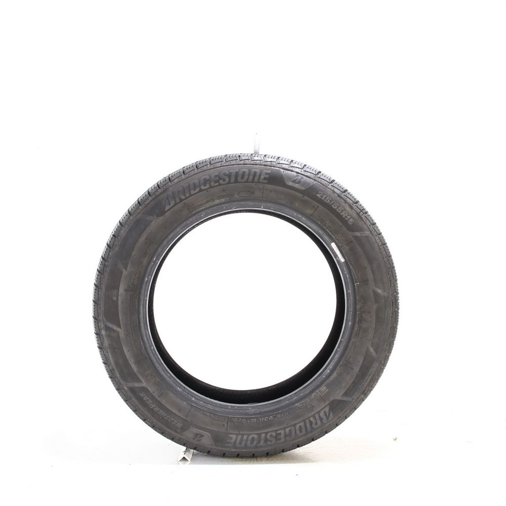 Set of (2) Used 215/55R16 Bridgestone WeatherPeak 93H - 8-9.5/32 - Image 6