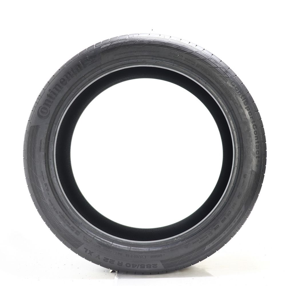 Set of (2) Used 285/40R22 Continental ContiSportContact 5 ContiSeal 110Y - 5.5-7/32 - Image 3