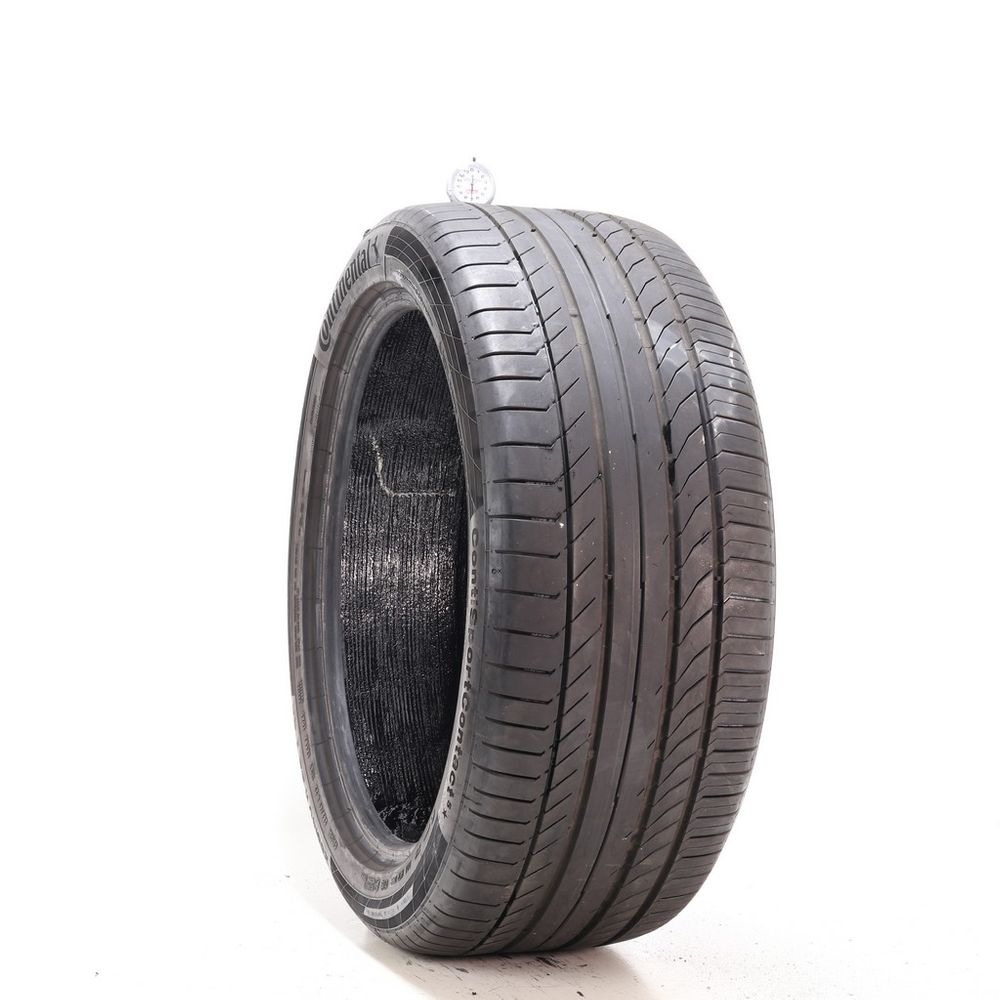 Set of (2) Used 285/40R22 Continental ContiSportContact 5 ContiSeal 110Y - 5.5-7/32 - Image 4