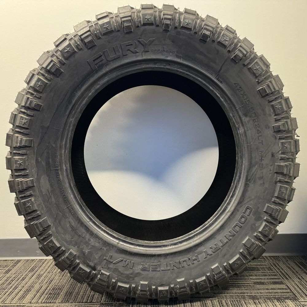 Set of (4) New LT 42X15.5R24 Fury Country Hunter M/T 130P D - 24/32 - Image 3