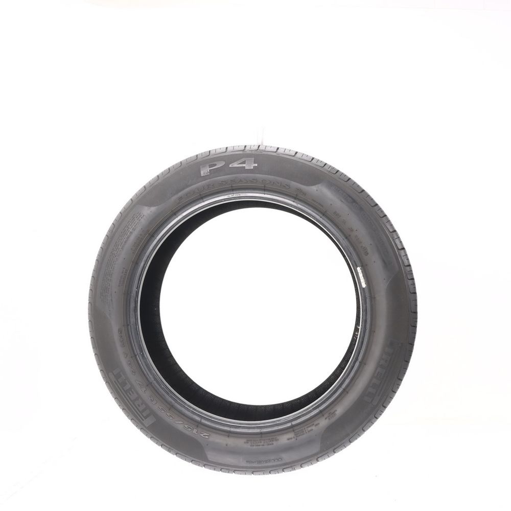 Set of (2) Used 215/55R17 Pirelli P4 Four Seasons Plus 94V - 9/32 - Image 3