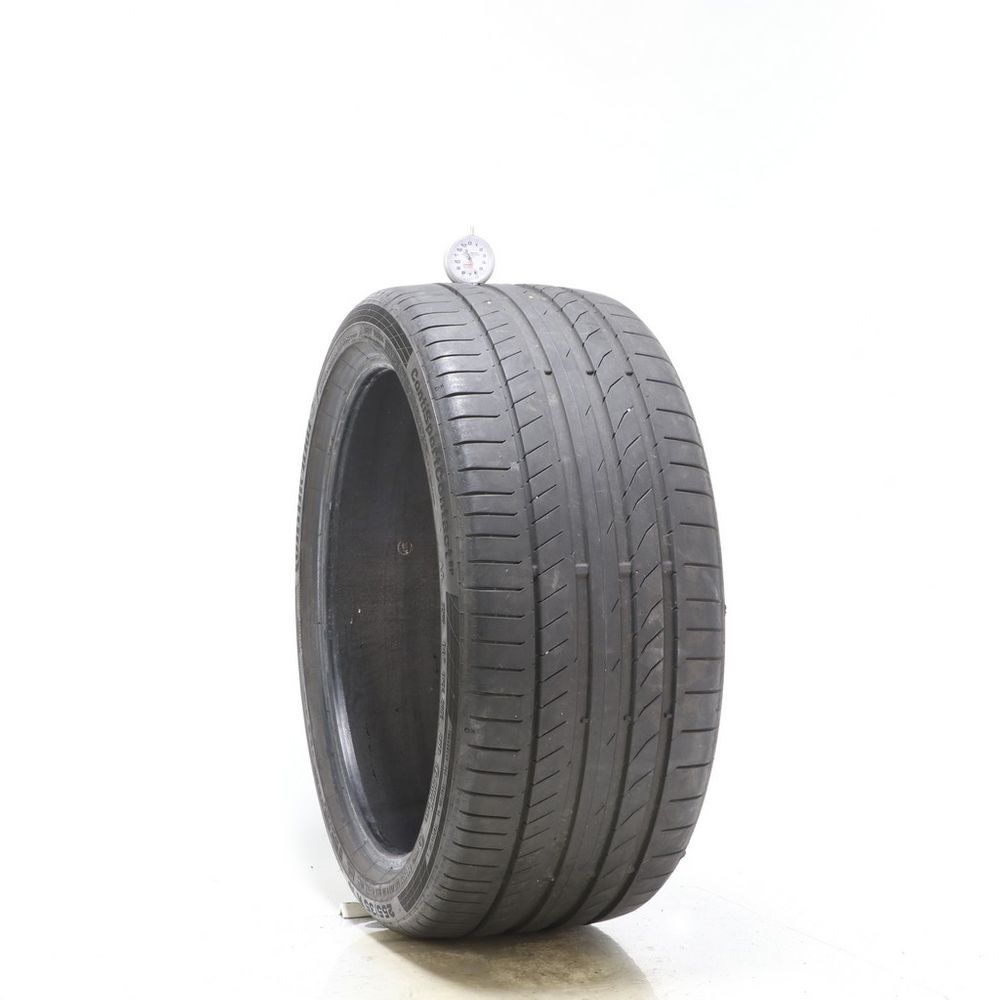 Set of (2) Used 255/35R19 Continental ContiSportContact 5P AO 96Y - 6/32 - Image 1