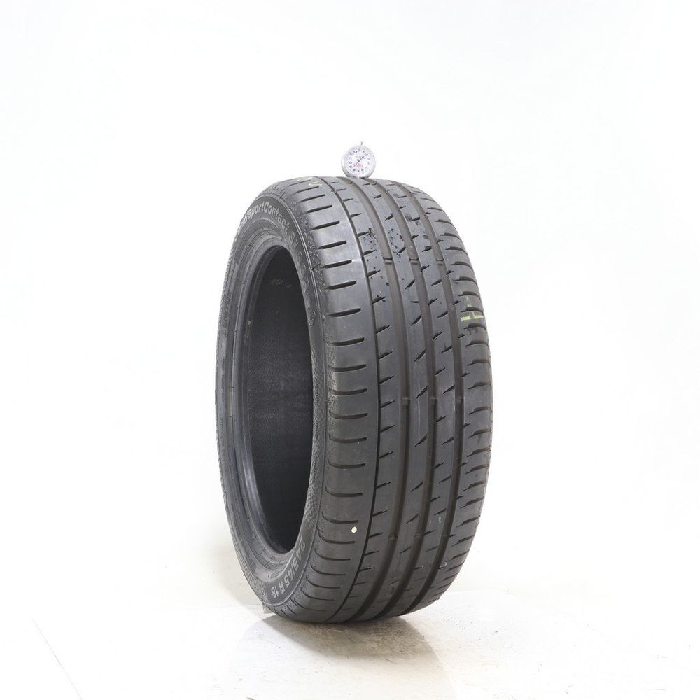 Used 245/45R18 Continental ContiSportContact 3E SSR 96Y - 8.5/32 - Image 1