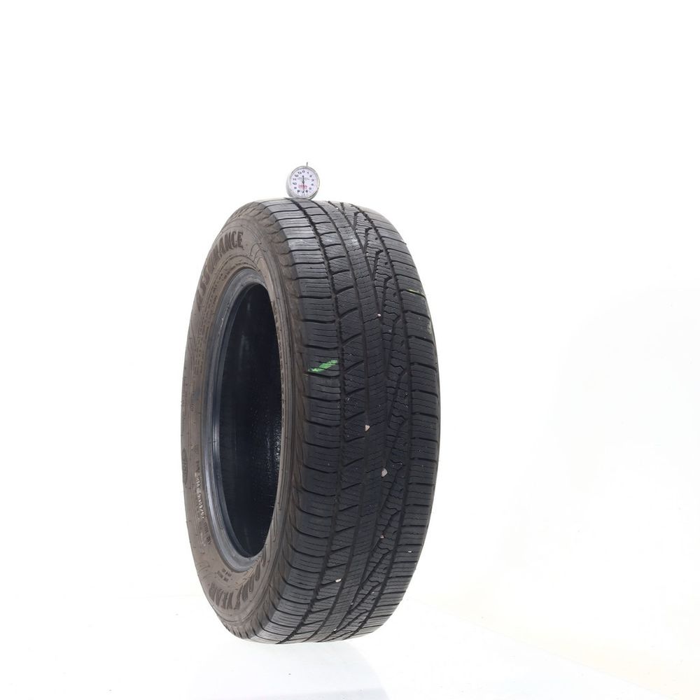 Set of (2) Used 215/60R16 Goodyear Assurance WeatherReady 95H - 6.5-7.5/32 - Image 1